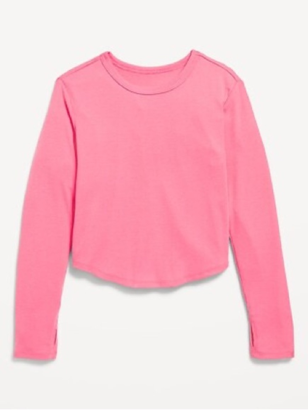 Old Navy Long-Sleeve Pink Crewneck Top